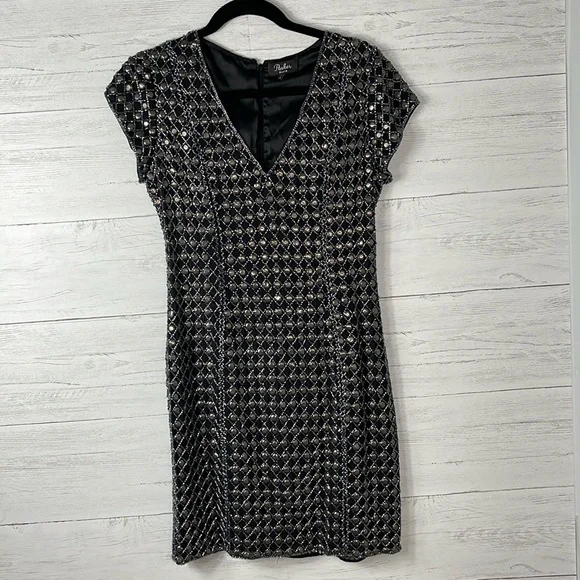 Parker | Dresses | Parker Black Beaded Dress | Poshmark